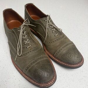 Allen Edmonds Men's Green Brogue Oxfords sz 12 EUC